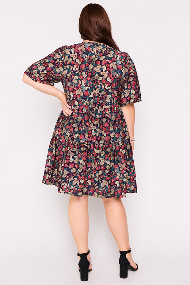 Lanetta Raspberry Forest Dress – Raspberry Forest mini dress