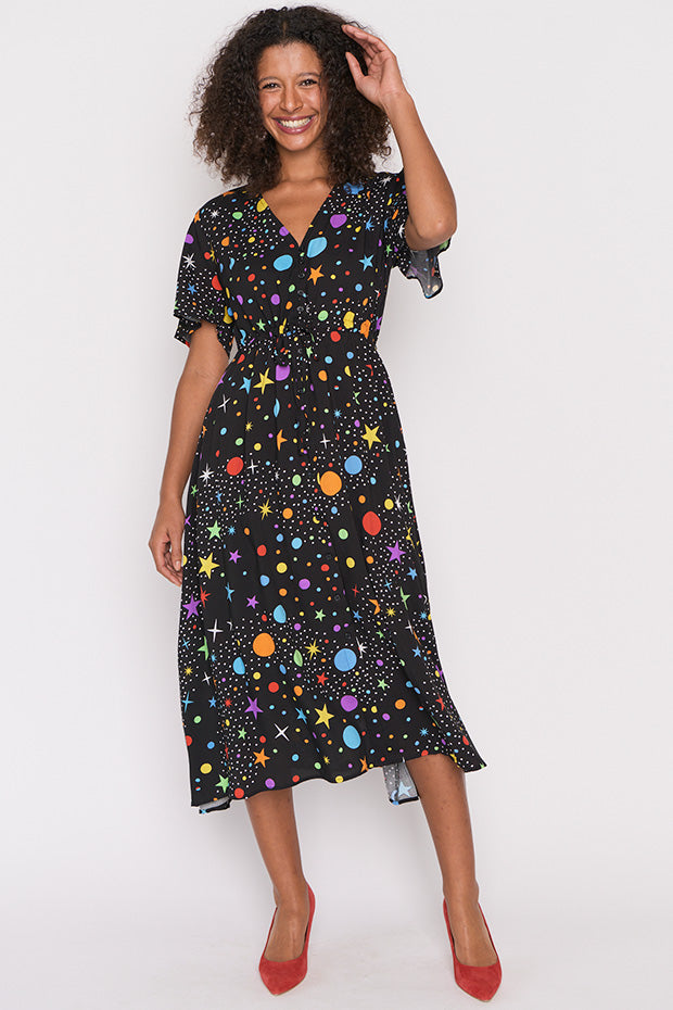 Michelle Galaxy Dress – Galaxy midi dress