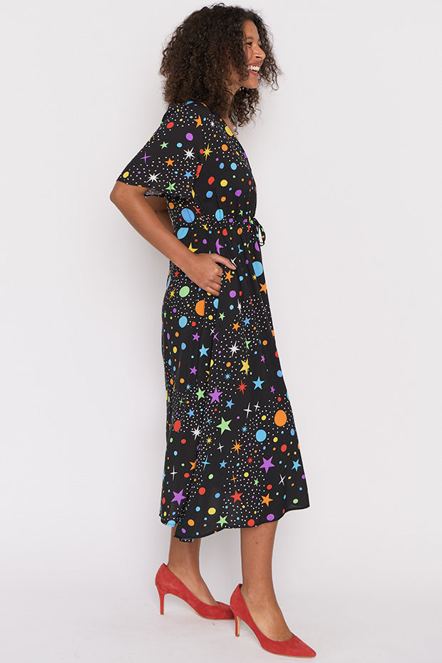 Michelle Galaxy Dress – Galaxy midi dress
