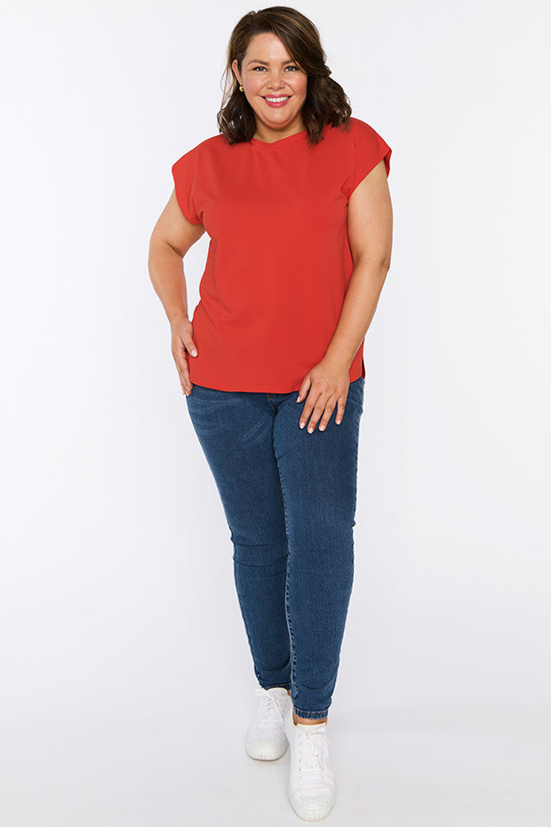 Milano Red Top – Red loose top