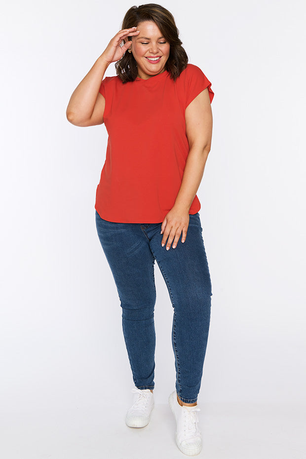 Milano Red Top – Red loose top