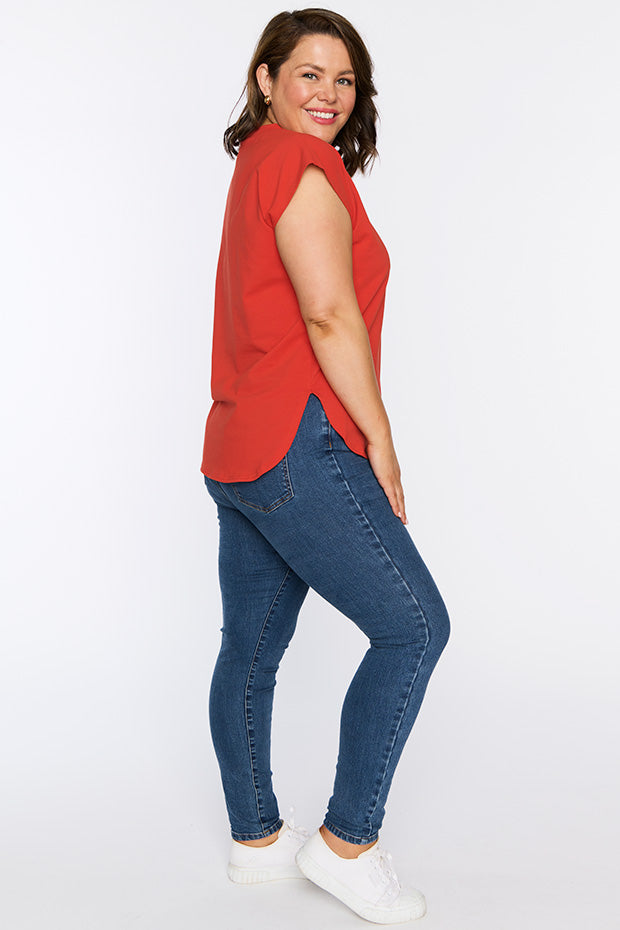 Milano Red Top – Red loose top