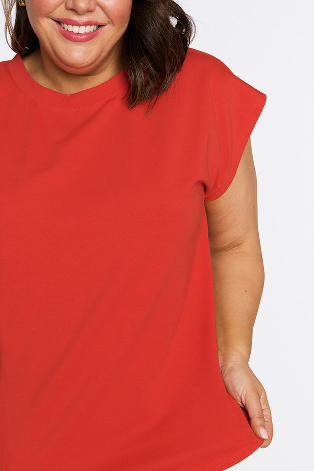 Milano Red Top – Red loose top