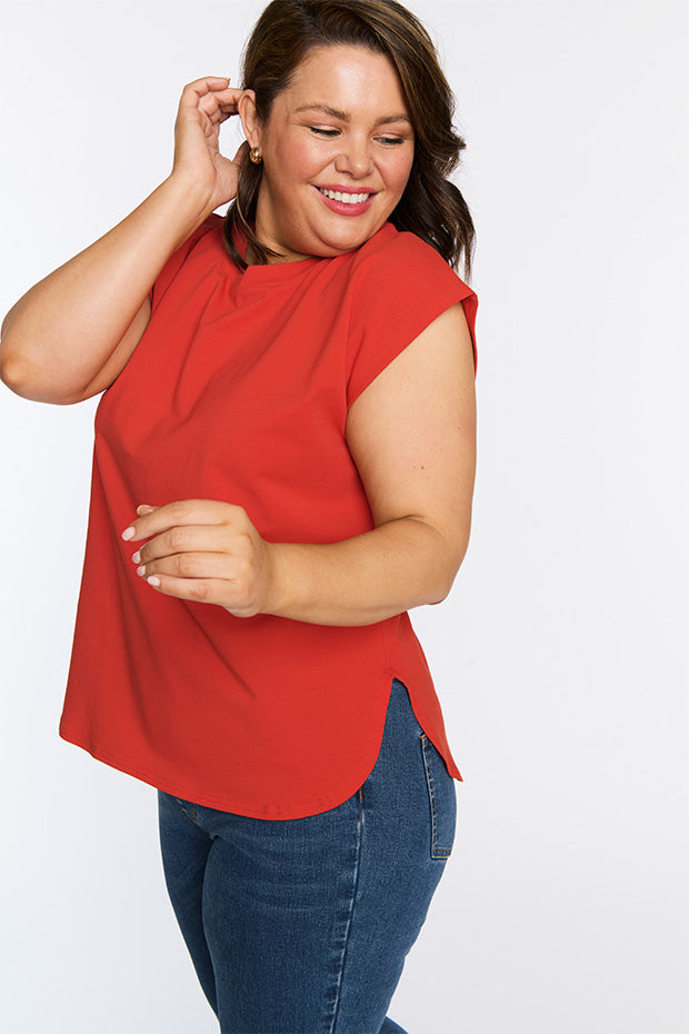 Milano Red Top – Red loose top