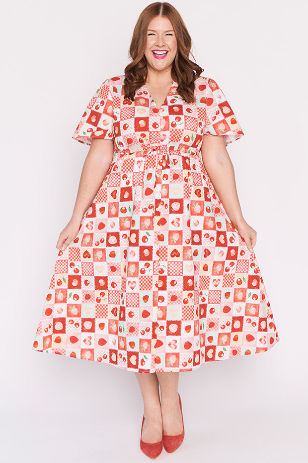 Marley Cotton Cherry Pop Dress – Cherry Pop midi dress