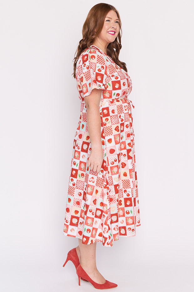 Marley Cotton Cherry Pop Dress – Cherry Pop midi dress