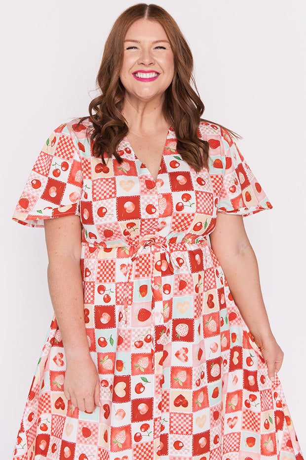 Marley Cotton Cherry Pop Dress – Cherry Pop midi dress