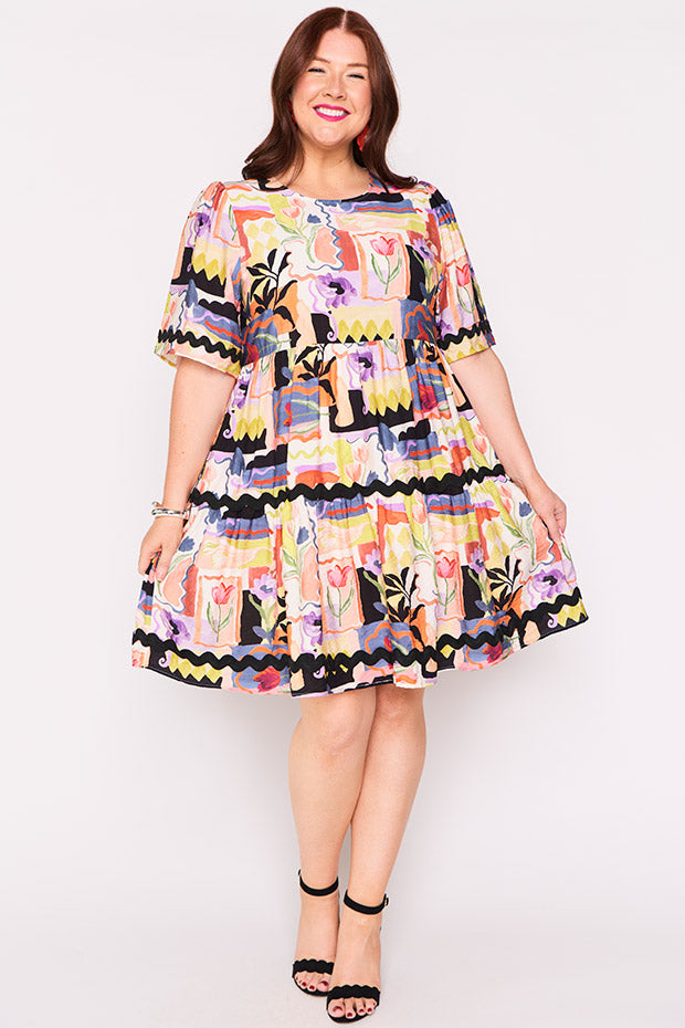 Tamisha Framed Flora Dress – Framed Flora mini dress