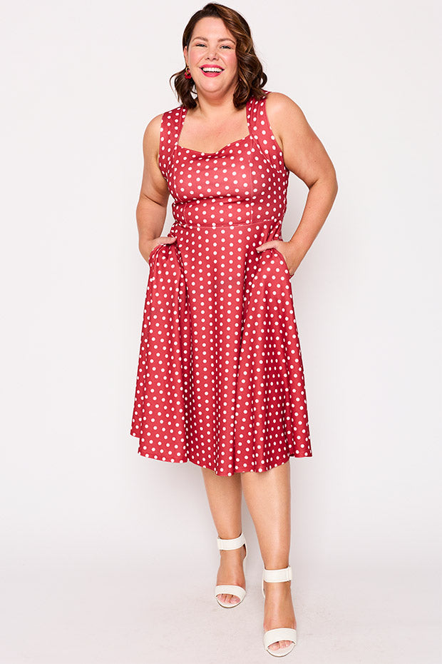 Hazel Pretty Cherry Dress – Pretty Cherry midi dress