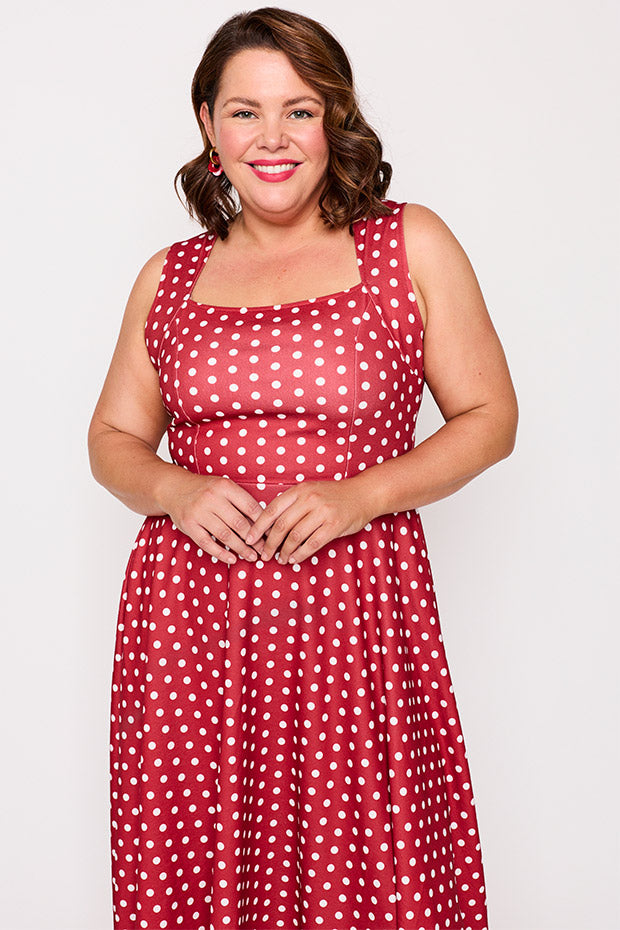 Hazel Pretty Cherry Dress – Pretty Cherry midi dress