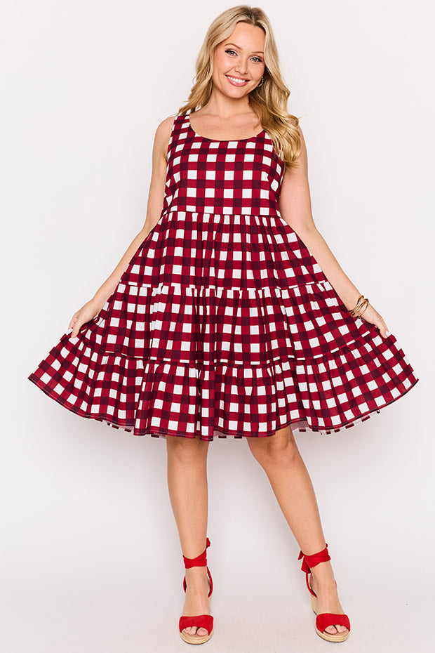 Dorothy Cherry Gingham Dress – Cherry Gingham mini dress