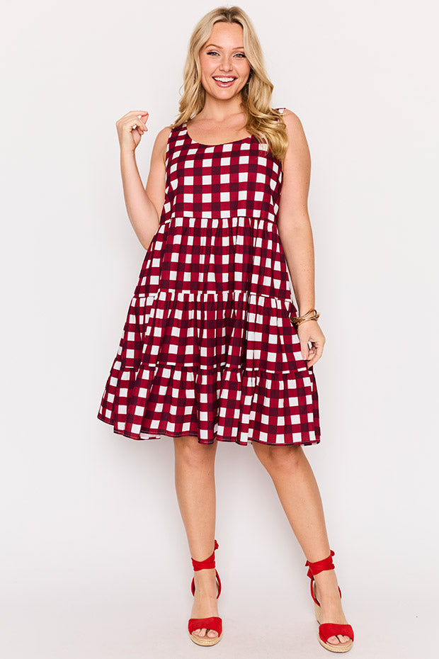 Dorothy Cherry Gingham Dress – Cherry Gingham mini dress