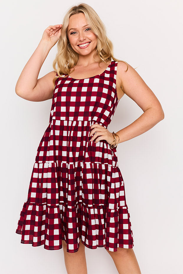Dorothy Cherry Gingham Dress – Cherry Gingham mini dress