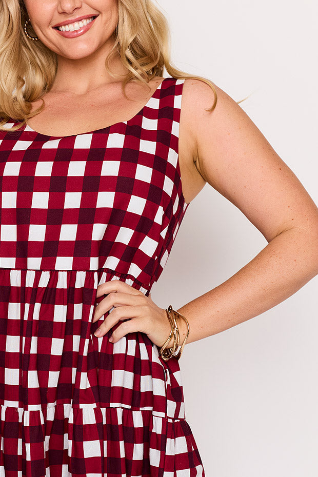 Dorothy Cherry Gingham Dress – Cherry Gingham mini dress