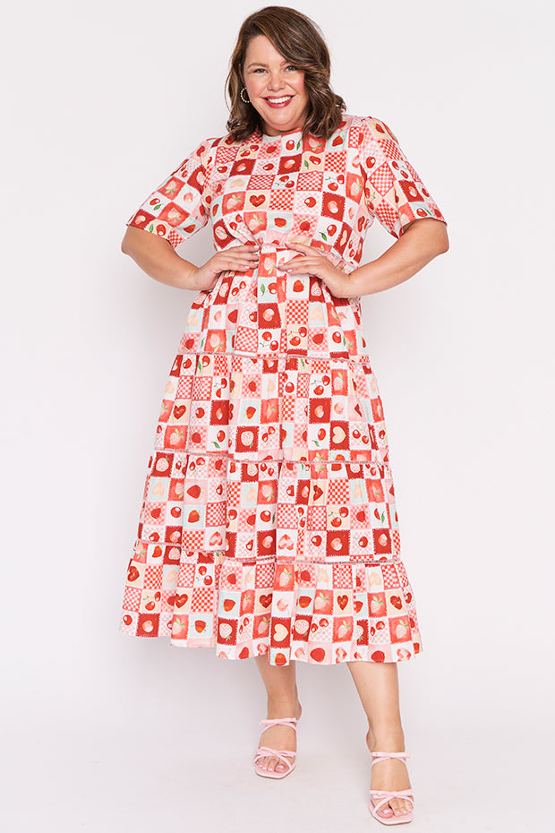 Aurelia Cherry Pop Maxi Dress – Cherry Pop midi dress