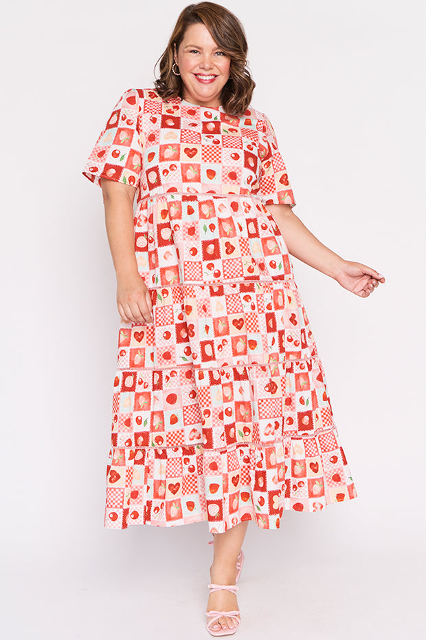 Aurelia Cherry Pop Maxi Dress – Cherry Pop midi dress