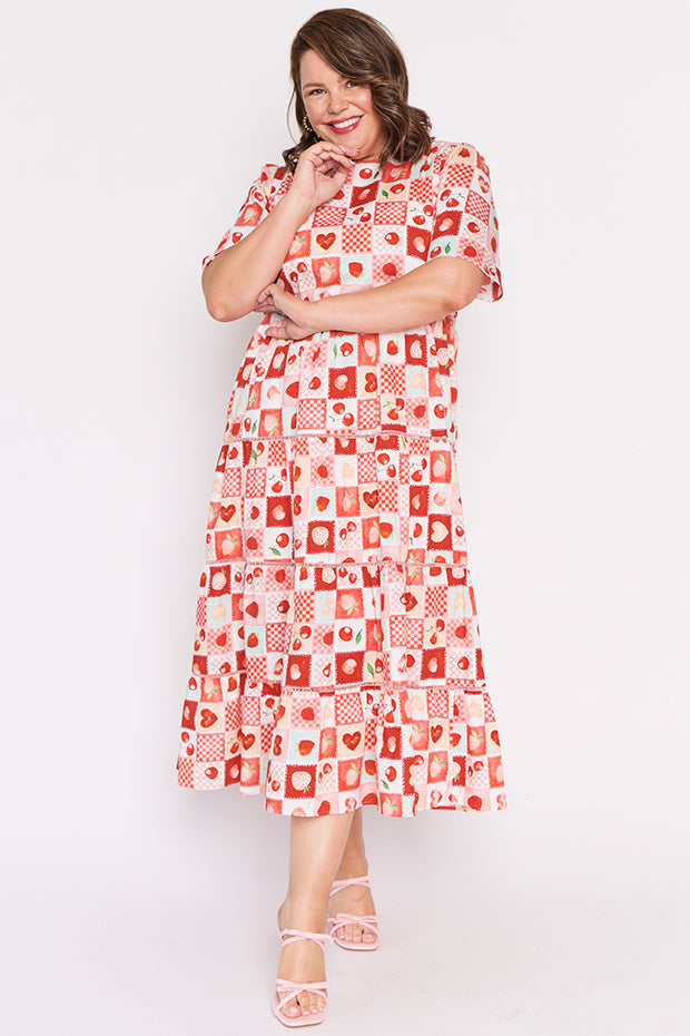 Aurelia Cherry Pop Maxi Dress – Cherry Pop midi dress