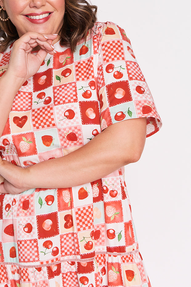 Aurelia Cherry Pop Maxi Dress – Cherry Pop midi dress