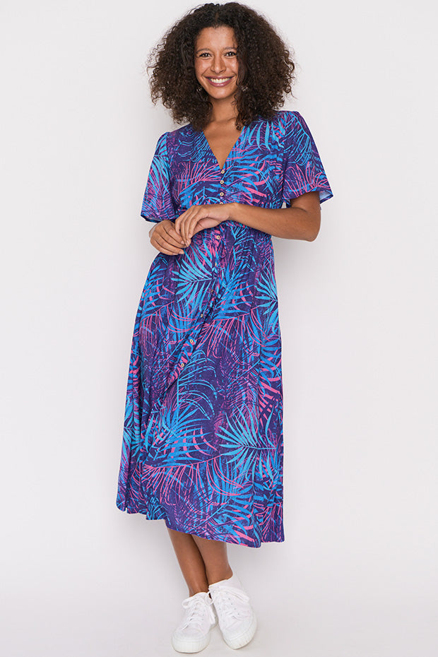 Marley Luminous Leaves Dress – Luminous Leaves midi dress