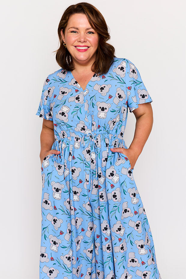 Justine Blue Koalas Jumpsuit – Blue Koalas jumpsuit