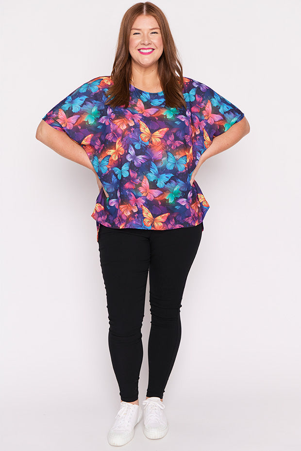 Serena Butterfly Rainbow Top โ Butterfly Rainbow top