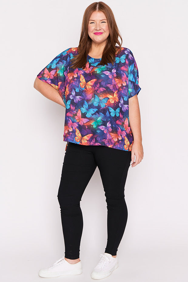 Serena Butterfly Rainbow Top โ Butterfly Rainbow top