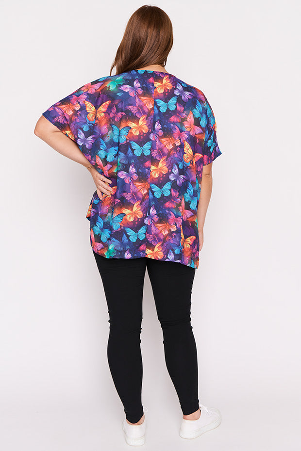 Serena Butterfly Rainbow Top โ Butterfly Rainbow top