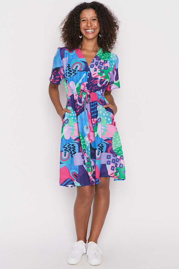 Sage Squiggle It Dress – Squiggle It knee length dress