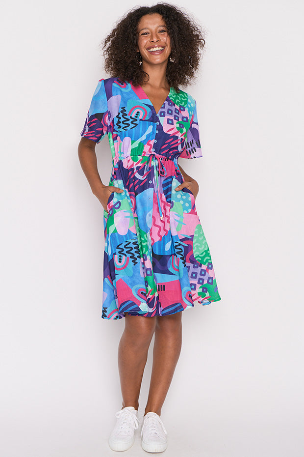 Sage Squiggle It Dress – Squiggle It knee length dress