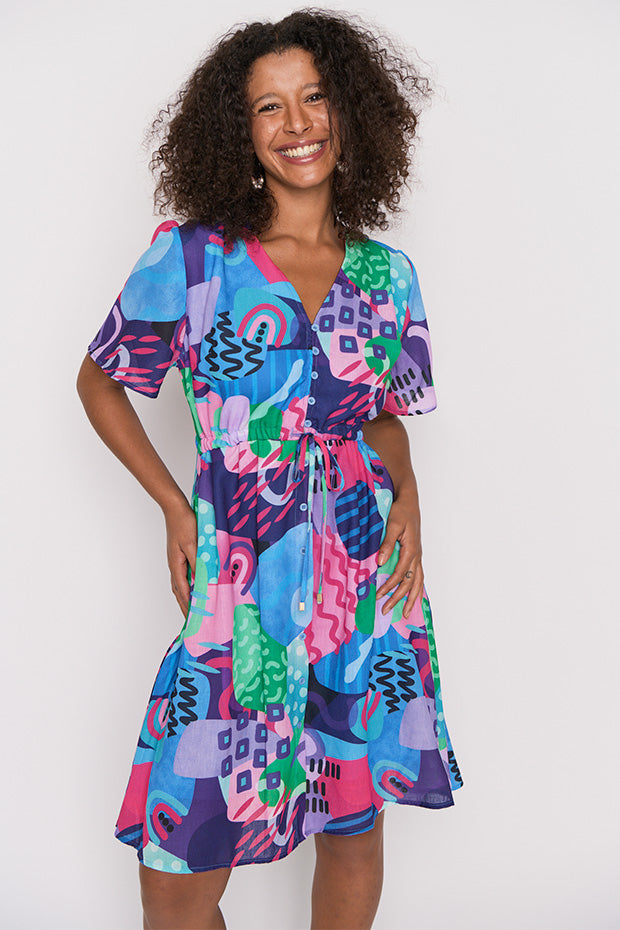 Sage Squiggle It Dress – Squiggle It knee length dress