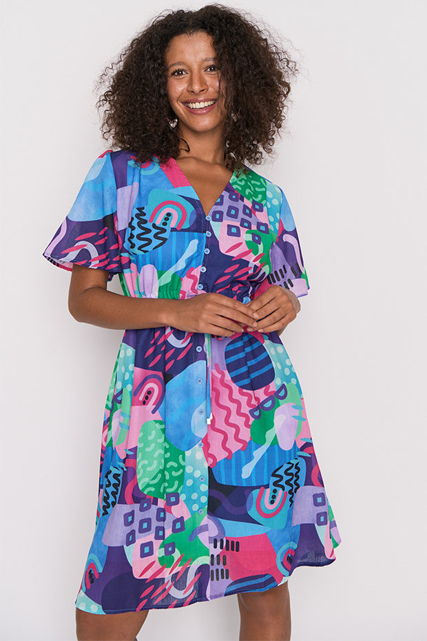 Sage Squiggle It Dress – Squiggle It knee length dress
