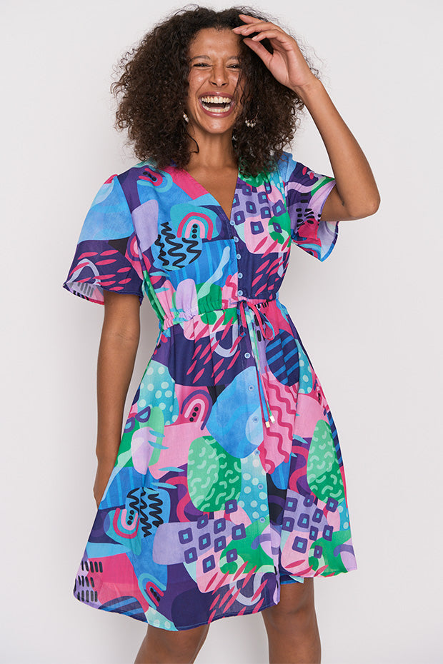 Sage Squiggle It Dress – Squiggle It knee length dress