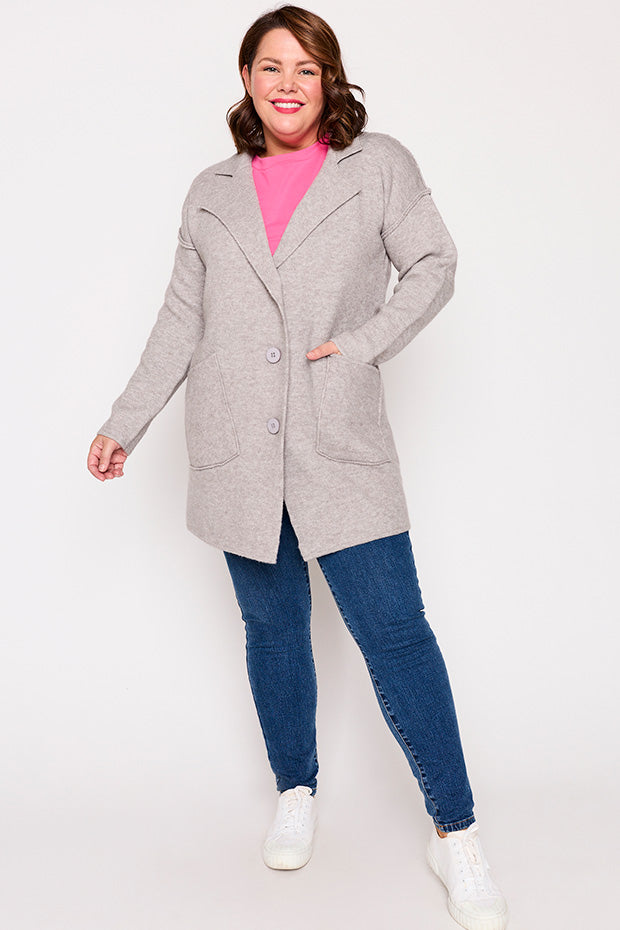 Carolina Grey Knit – Grey cardigan