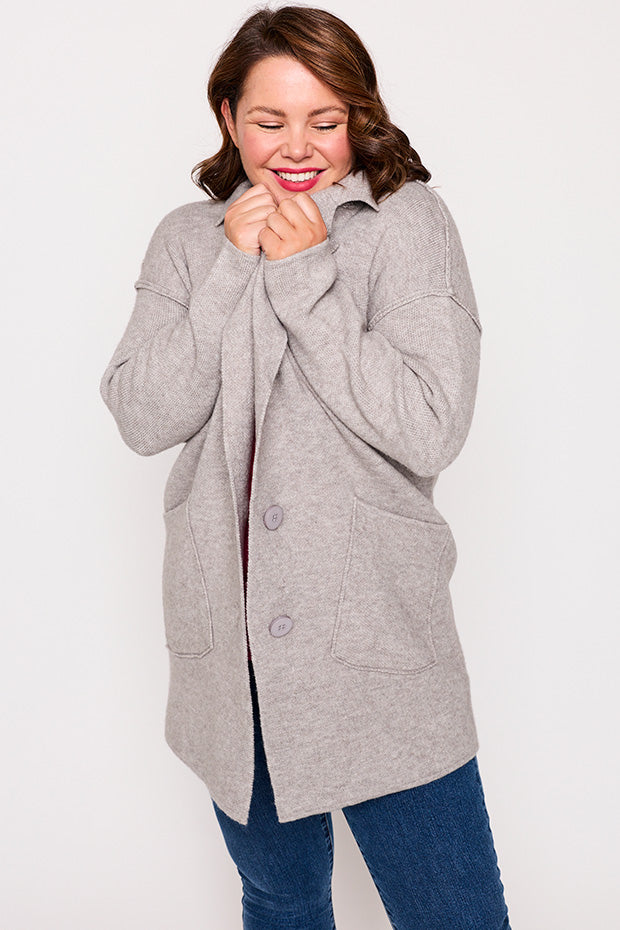 Carolina Grey Knit – Grey cardigan