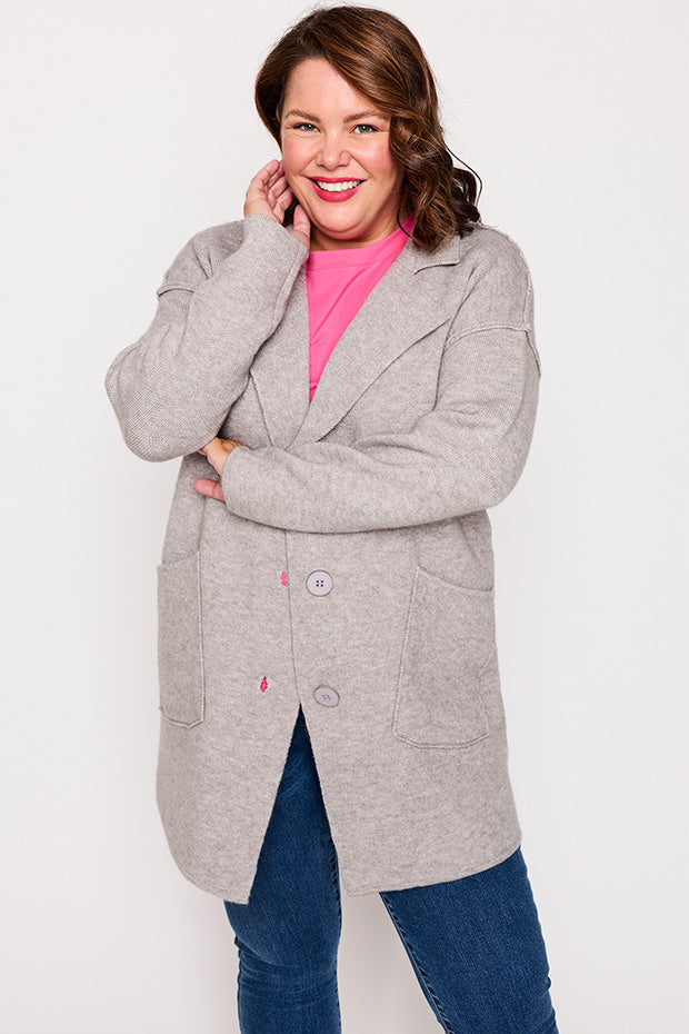 Carolina Grey Knit – Grey cardigan