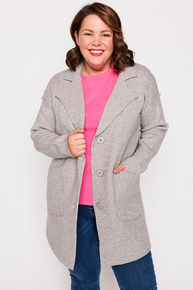 Carolina Grey Knit – Grey cardigan