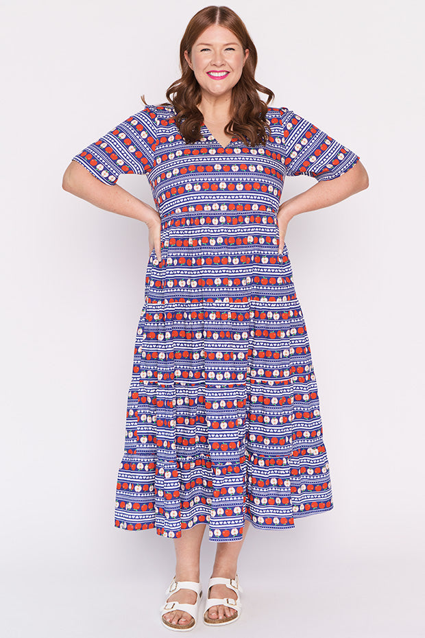 Raleigh Adoring Apples Maxi Dress โ Adoring Apples midi dress