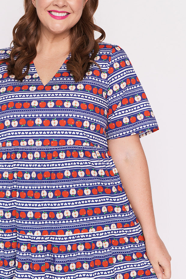 Raleigh Adoring Apples Maxi Dress โ Adoring Apples midi dress