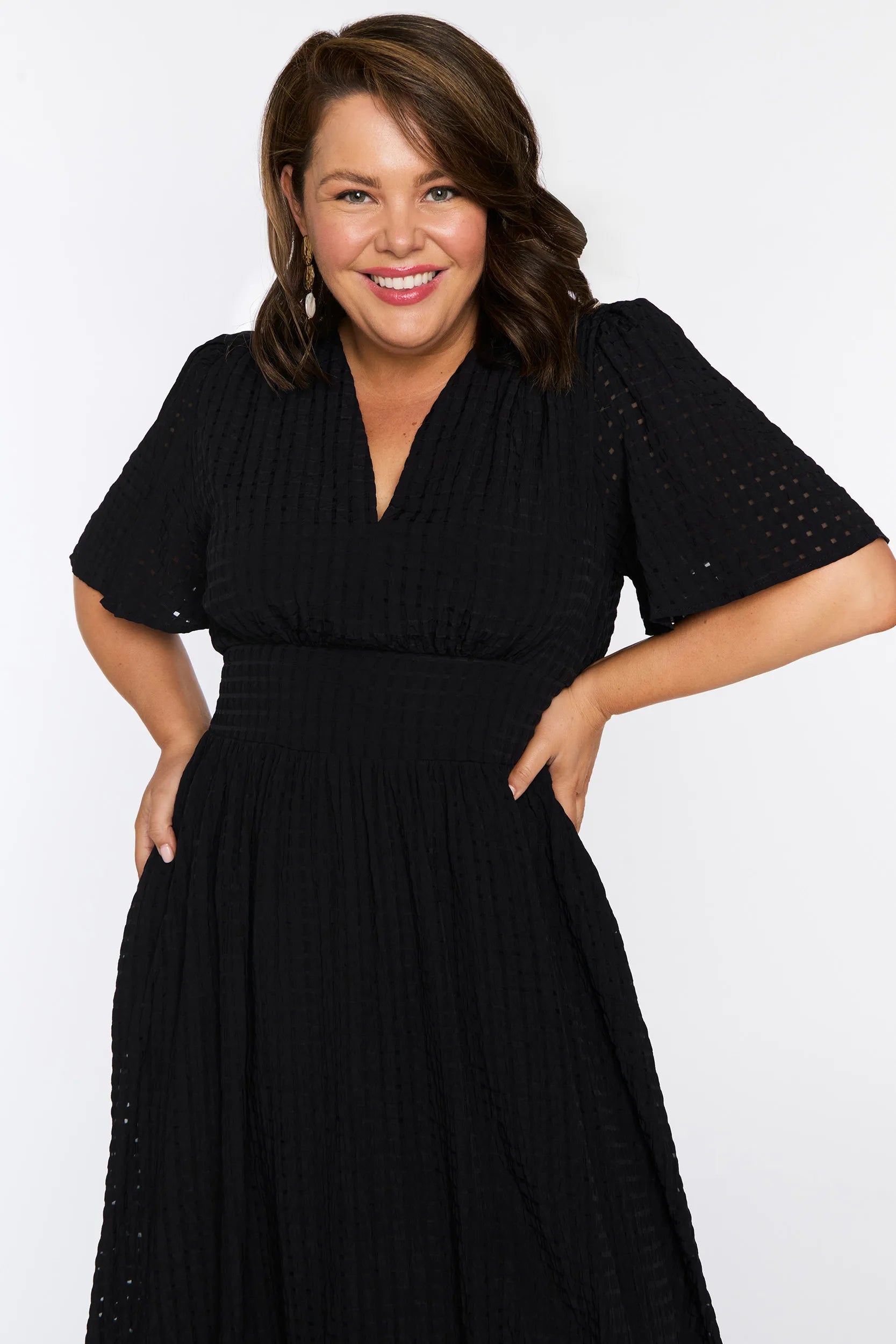 Mable Black Dress – Black midi dress