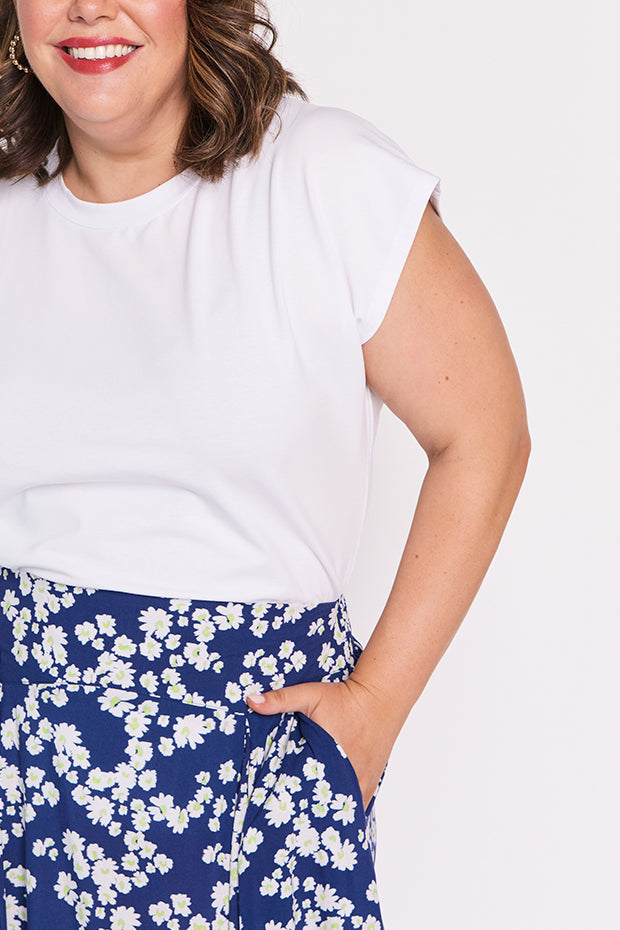 Katelyn Blue Petal Whimsy Skirt โ Blue Petal Whimsy maxi skirt