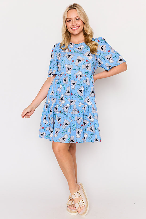 Jackson Blue Koalas Dress – Blue Koalas mini dress