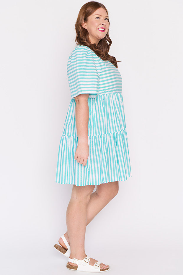 Ronnie Jade Stripe Dress – Jade Stripe mini dress