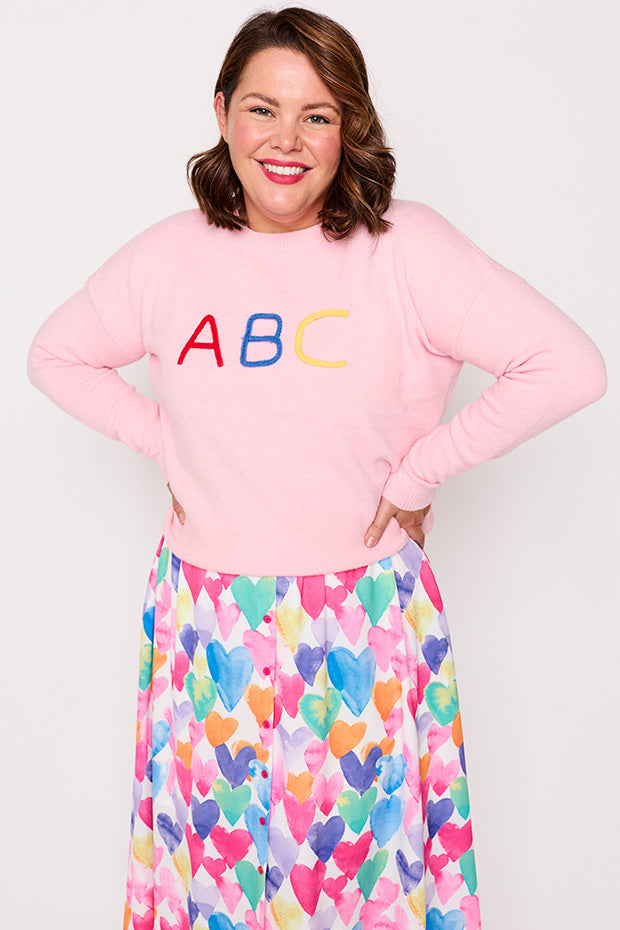 Playschool Pink Knit – Pink knit jumper
