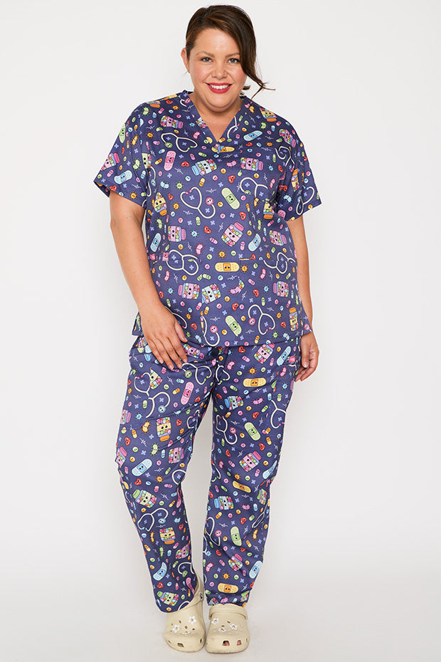 Meredith Happy Health Scrub Top – Happy Health top