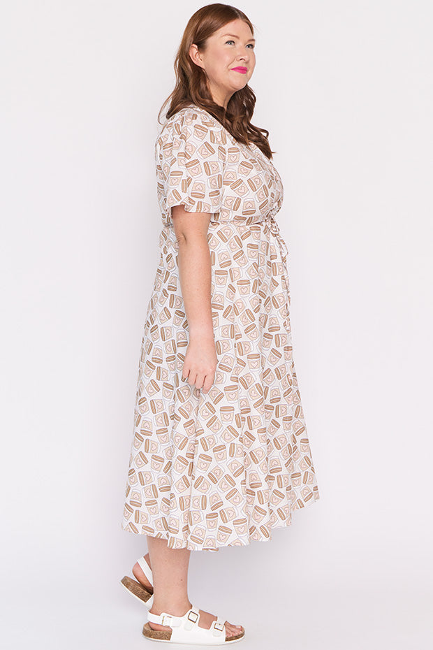 Marley Cotton Coffee Time Dress – Coffee Time midi dress
