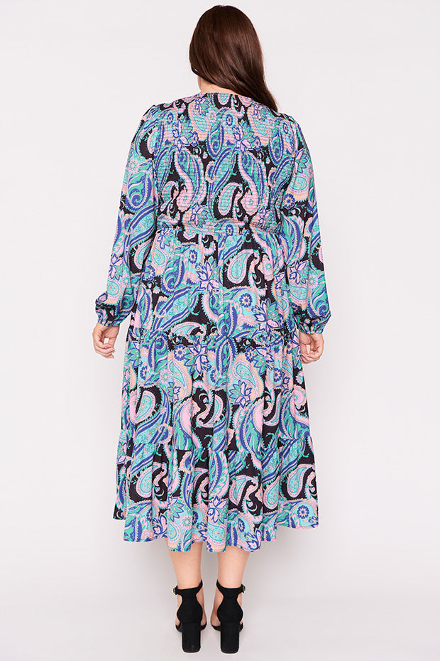 Stevie French Paisley Dress – French Paisley maxi dress