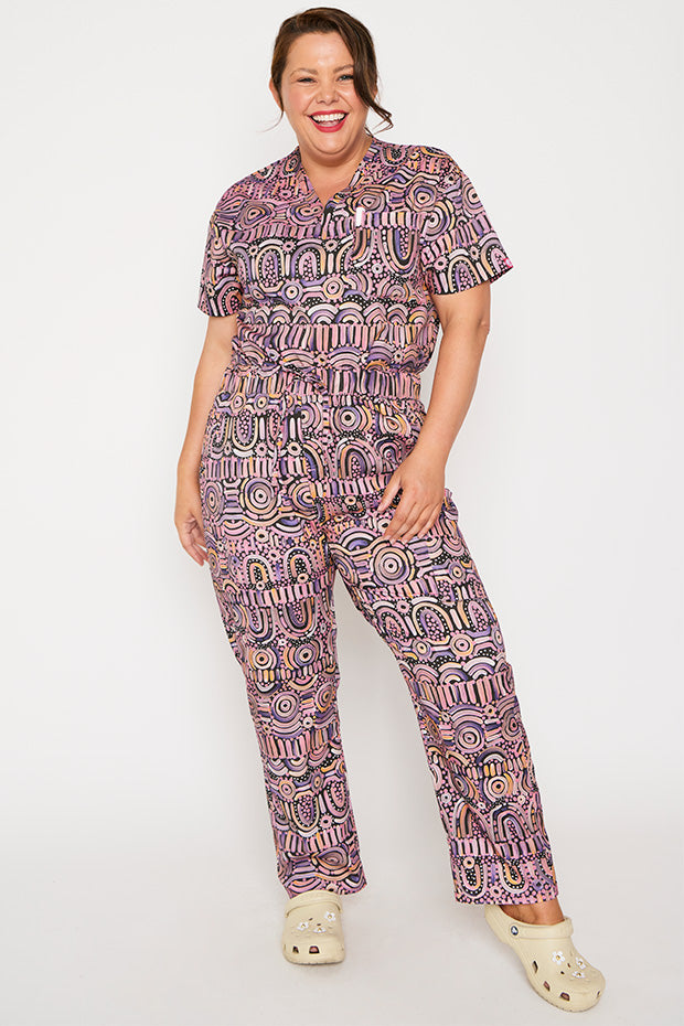 Cristina Maramayart Scrub Pant – Maramayart wide leg pants