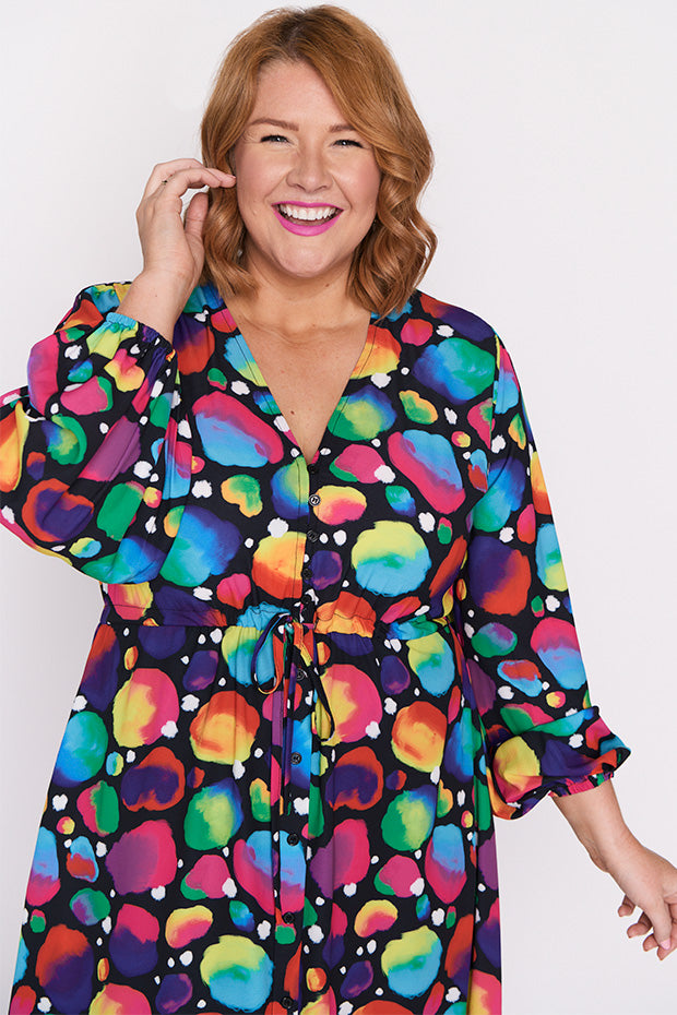 Marlene Arty Spot Dress โ Arty Spot midi dress