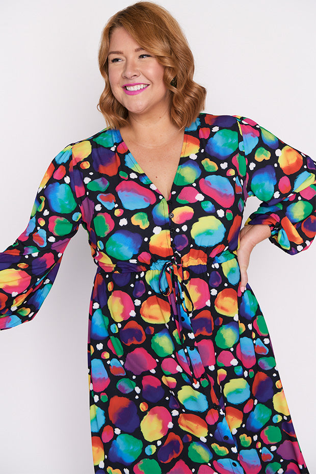 Marlene Arty Spot Dress โ Arty Spot midi dress