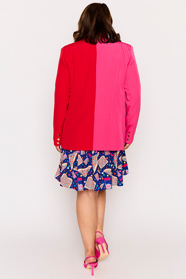 Claire Pink & Red Blazer – Pink & Red blazer